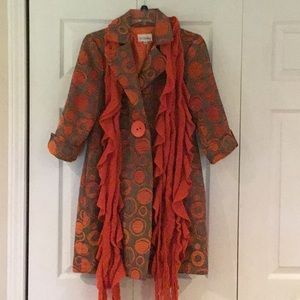 Adorable 3 Sisters jacket with scarf